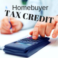 Tax credit for first time homebuyers